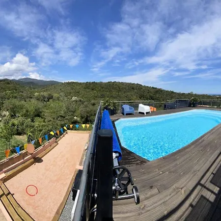 Tozza Alta - Superbe Maison Avec Piscine & , Et Autres Prestations Avec Vue Et Montagnes Mae-1424